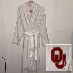 Canyon Group Vintage 1990s University of Oklahoma Chenille Terry Cloth Robe